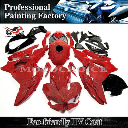 Red Carbon Fiber Fairing Kit for Kawasaki Ninja 500 (2024–2026) ABS Bodywork