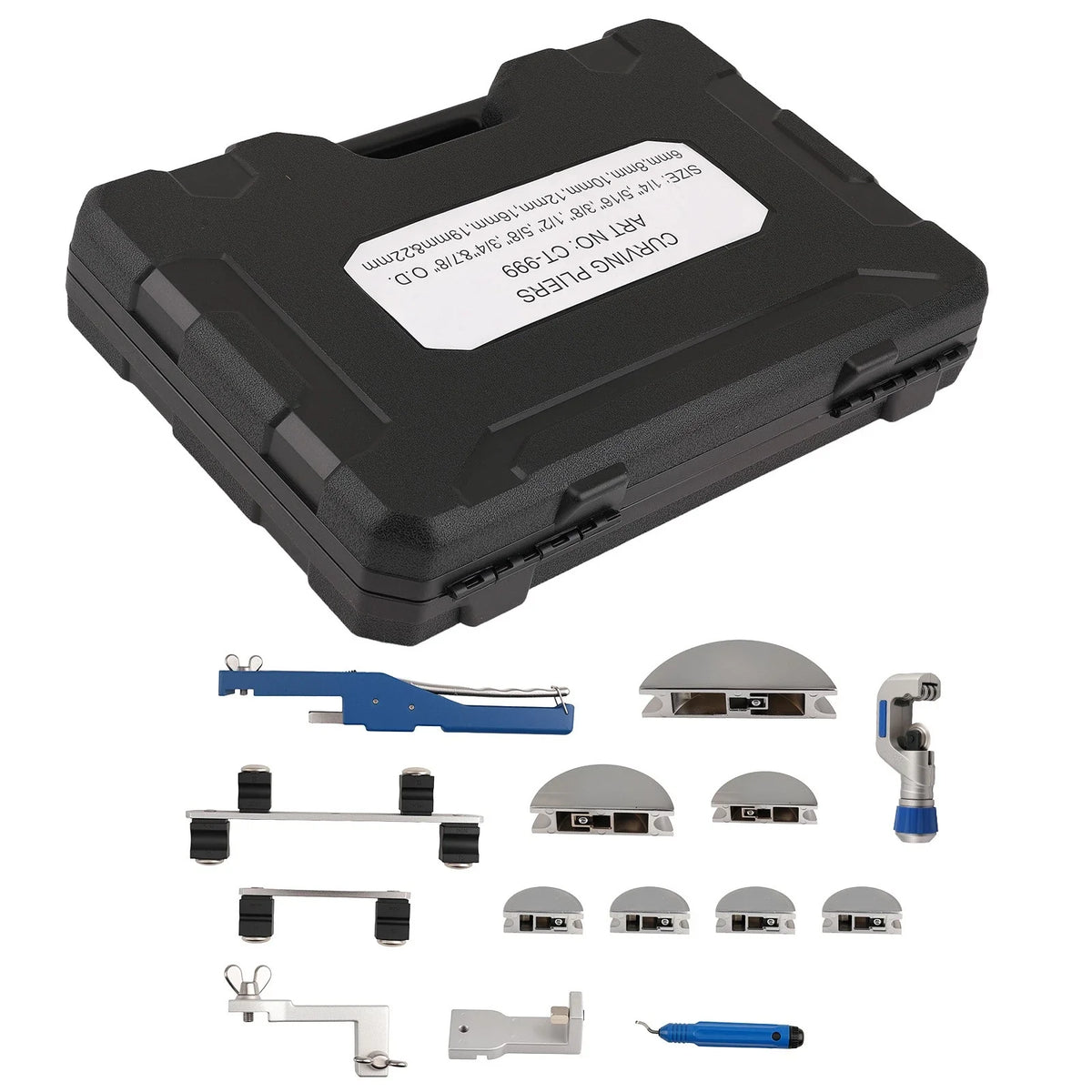 7-Piece Ratcheting Tubing Bender Mandrels Kit for Bending 6-22mm Tubings