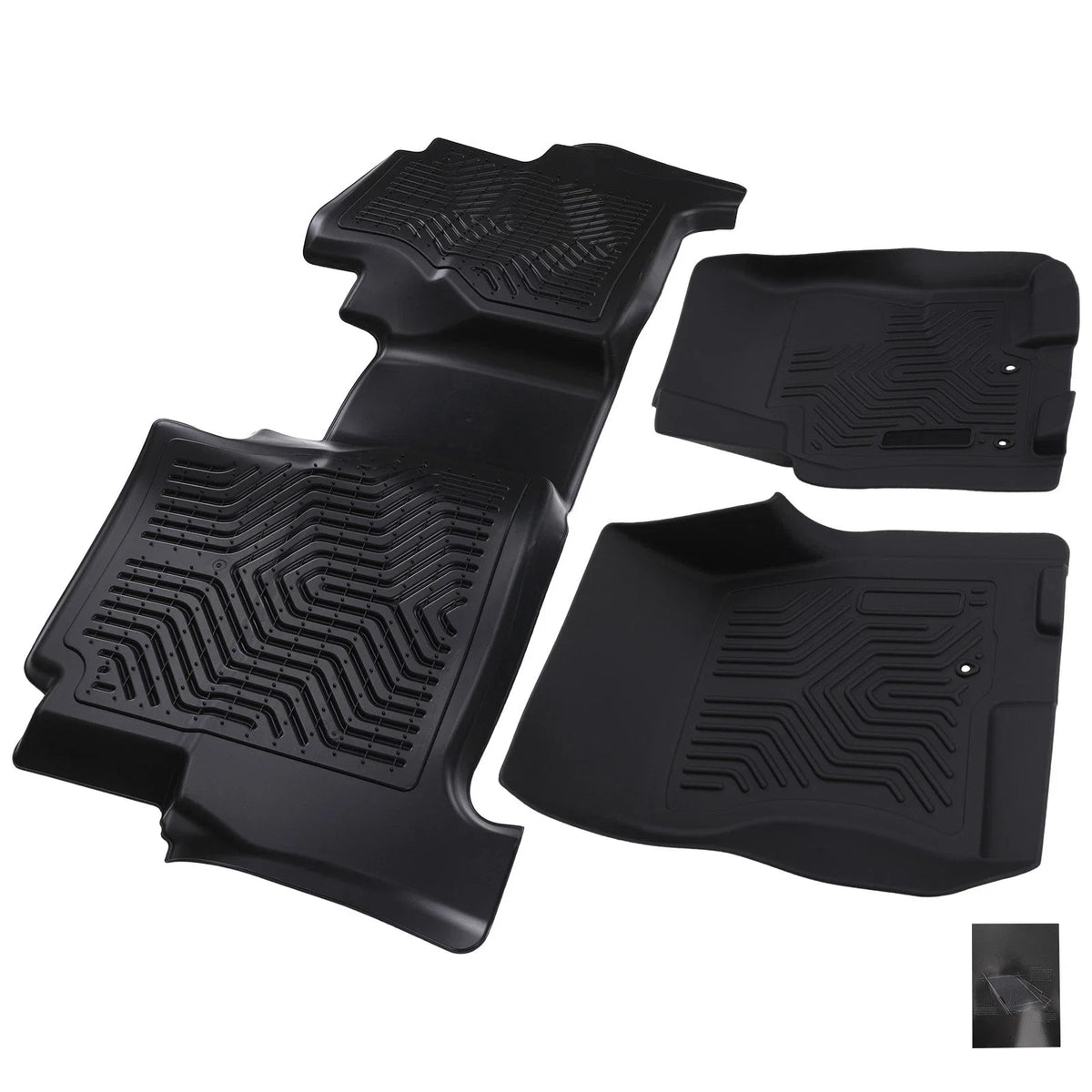 Set of 4 Anti-Slip Floor Mats for Nissan Frontier Crew Cab (2008–2021)