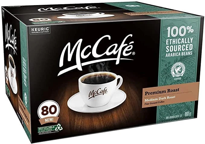80 Count McCafe Premium Roast Coffee Pods for Coffee Makers (Imported)