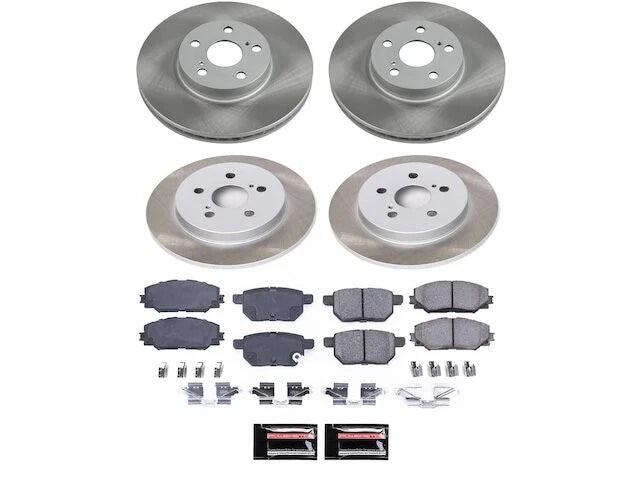 Brake Pad and Rotor Kit for Pontiac Vibe (2009–2010) 37381XHWJ