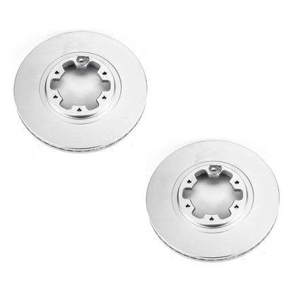 Set of 2 Powerstop Brake Discs Front for Nissan Pathfinder (1997–2004)