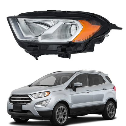 Left Chrome Halogen Headlight Assembly for Ford EcoSport (2018–2023) BCK423654K