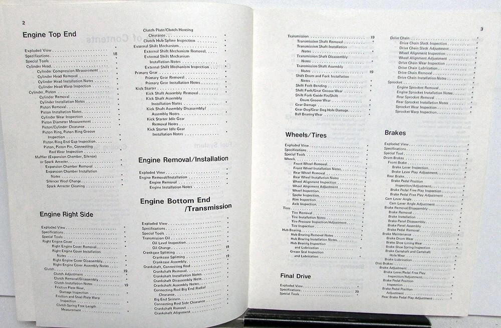 Service Manual Supplement for Kawasaki KX60 KX80 KX100 (1988)