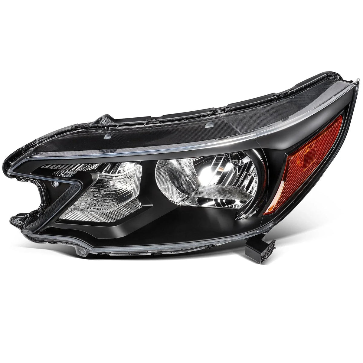 Right Side Headlight Assembly for Honda CR-V 2012–2014 Black Reflector