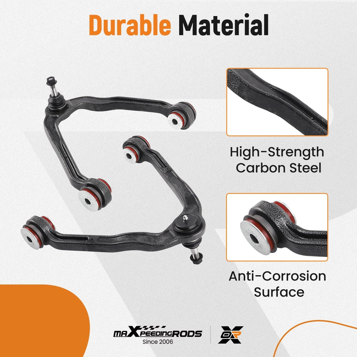 2X Front Upper Control Arms for Chevy Silverado GMC Sierra 1500 (1999–2006) K80942
