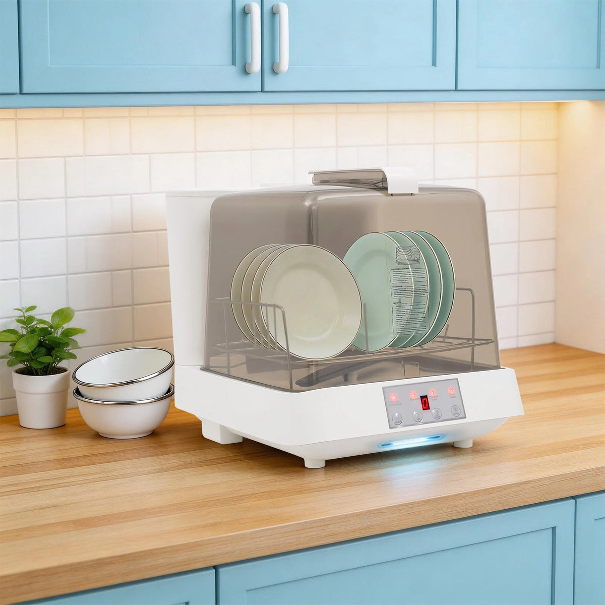 Portable Mini Dishwasher for Countertop Dish Washing Machine