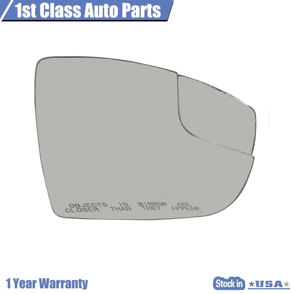 Mirror Glass for Ford Focus (2012–2018) Passenger Right Exterior Side View