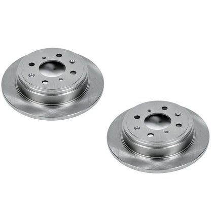 Set of 2 Powerstop Brake Discs Rear for Civic Coupe Sedan (1990–2001)