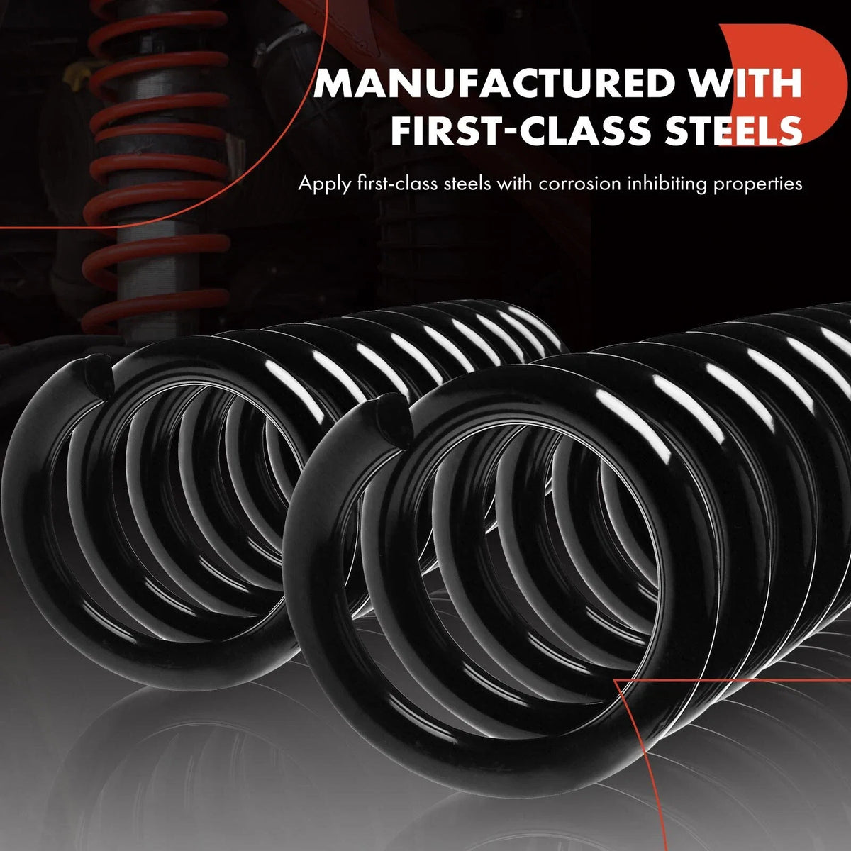 2X Front Coil Springs for Dodge Ram 2500 1994–2002 Ram 3500 RWD