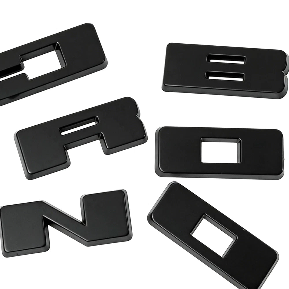 6Pcs ABS Tailgate Overlays for Bronco Sport (2021–2026) Matte Black