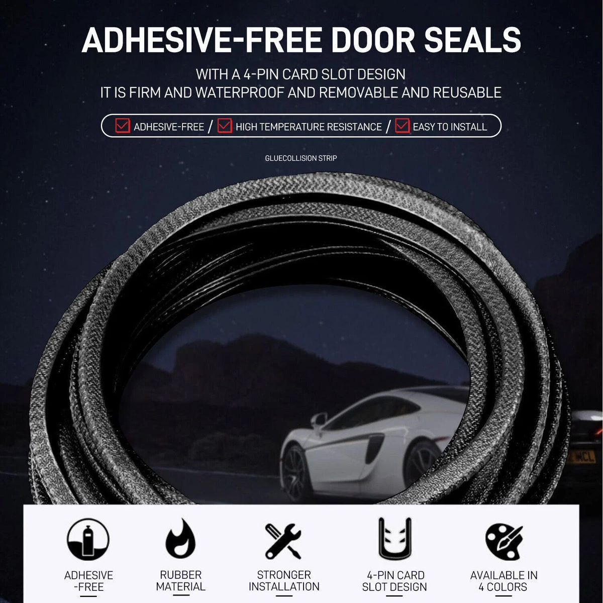 33FT Rubber Door Trim Edge Guard Molding Seal Strip for Universal Vehicles