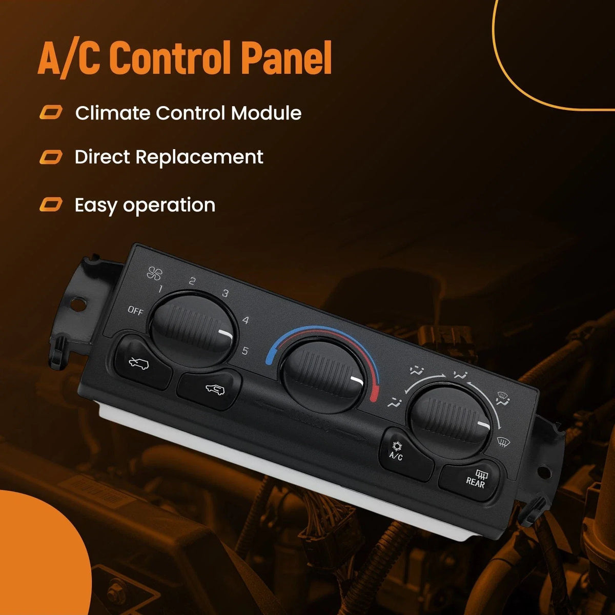 Heater A/C Climate Control Module for Chevy Tahoe Silverado GMC (1999–2002) 15054697
