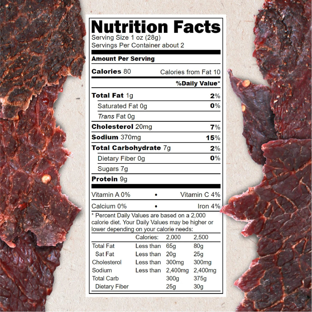 Pack of 3 Teriyaki Beef Jerky - 2.25 Ounce Each