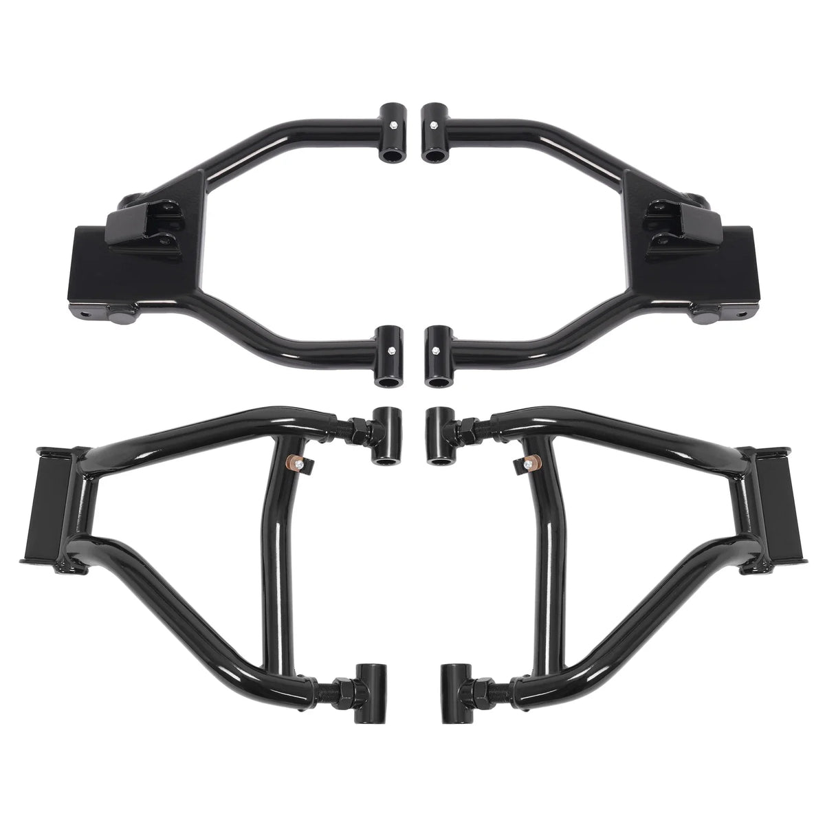 Set of 4 Black Screw-On Control A Arms for Polaris Ranger XP 800/900 (2010–2014)