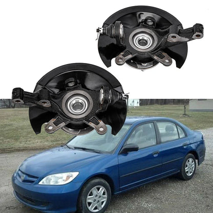 Pair Wheel Hub Bearing Steering Knuckle LH & RH for Honda Civic (2003–2005)
