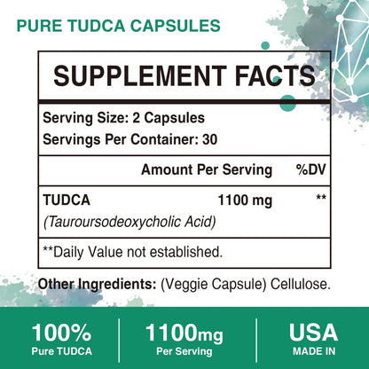 Sambugra TUDCA Liver Supplements 1100mg (60 Count)