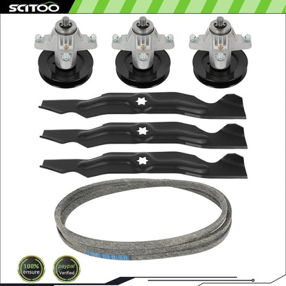 Deck Rebuild Set Spindle Blade Assembly for Cub Cadet LT1050 SLT1550 SLTX1050