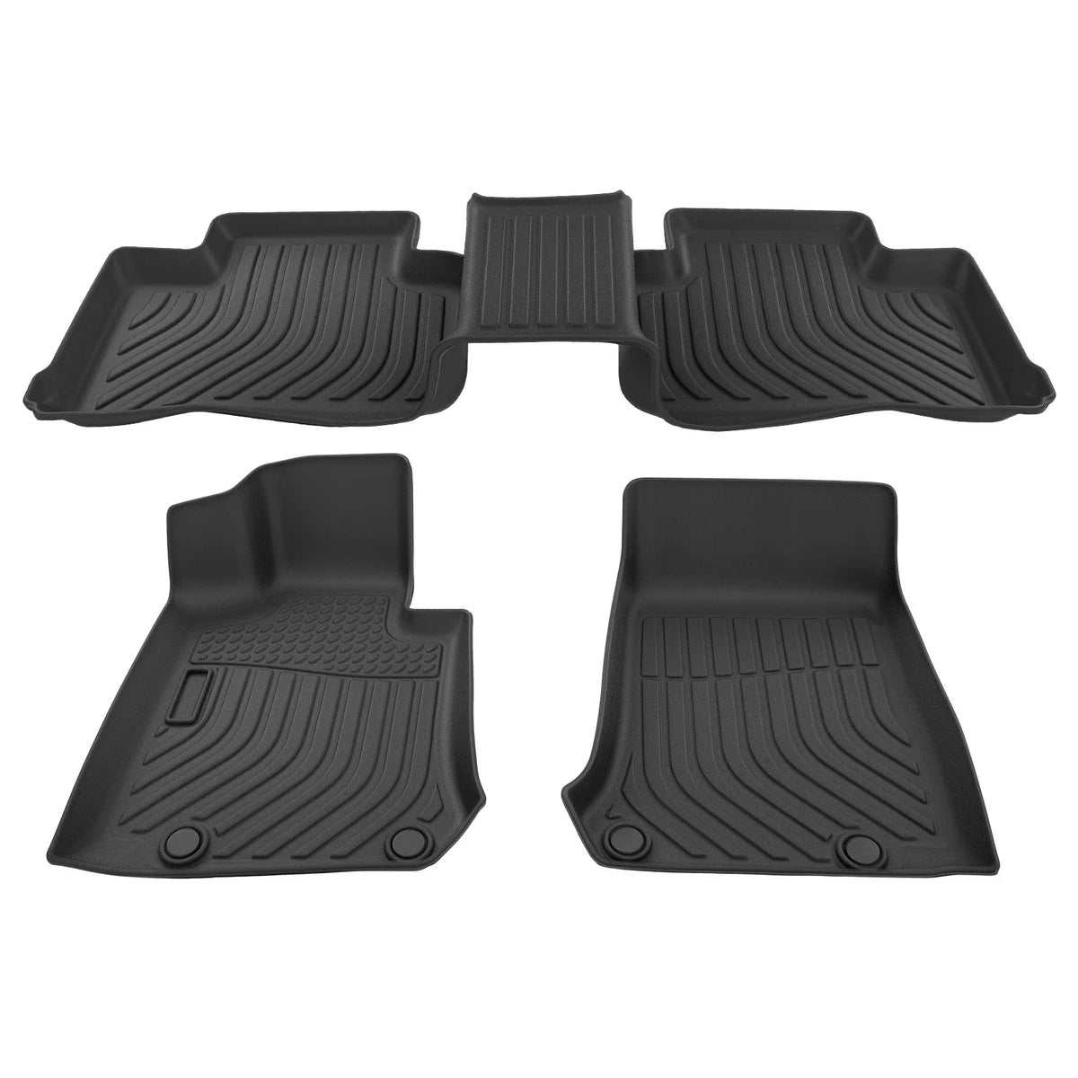 All-Weather Floor Mats for Mercedes-Benz GLC63 AMG (2016–2022) Black TPE