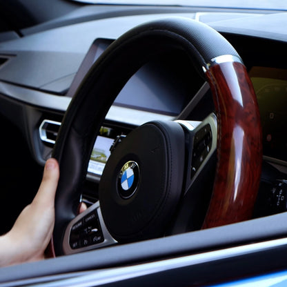 Steering Wheel Cover for Comfort Protection - Black Wood Effect (SWWG1)