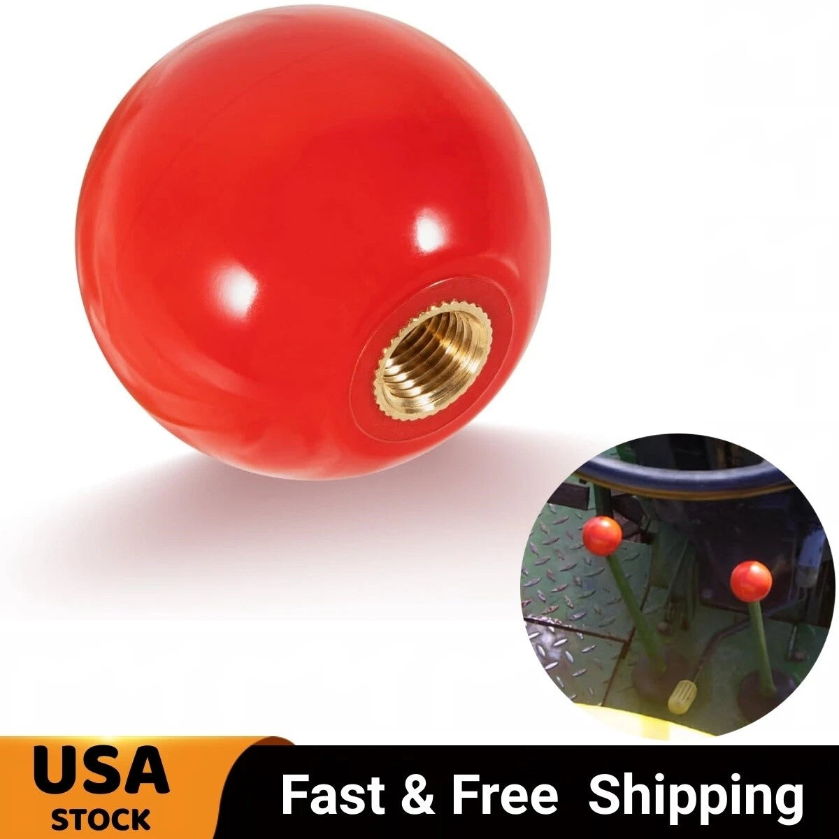 Gear Shift Lever Knob for John Deere Tractors (R50864, R153875, R161382)