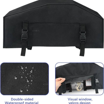 Protective Waterproof Winch Cover 900D Oxford for Electric Winches (Black)