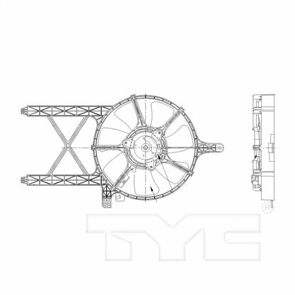 Cooling Fan Assembly for Nissan Frontier (2007–2013) | NI3120102, CLX-M0-611260-CL360A55