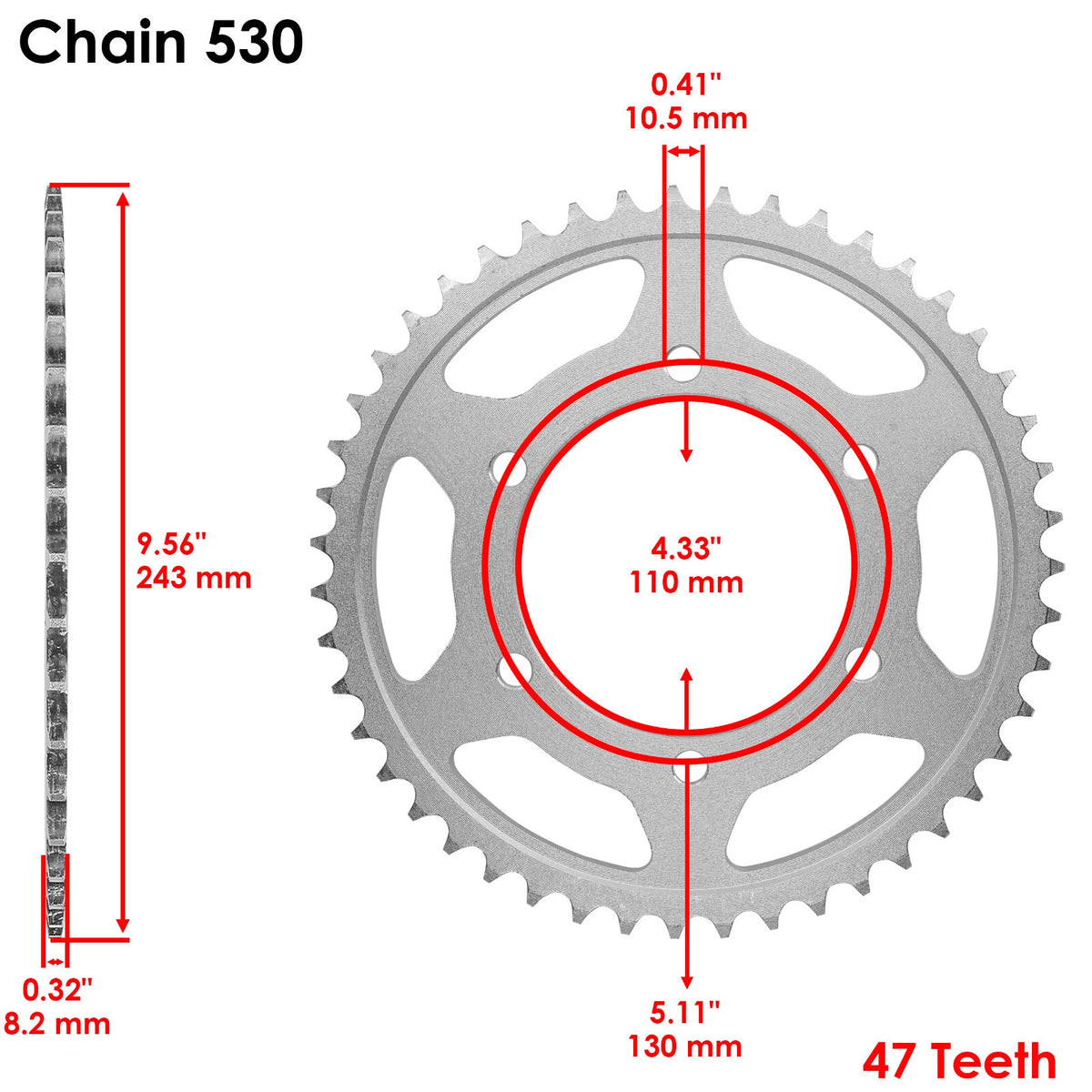 O-Ring Drive Chain & Sprockets Kit for Yamaha R1 YZF-R1 (2009–2014) EG1636FS112XO