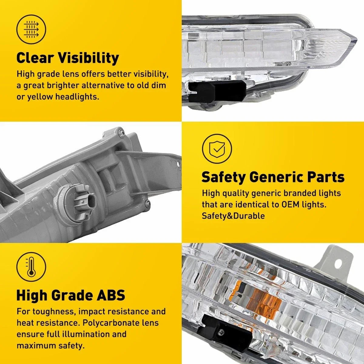 2X Halogen Turn Signal Lights for Honda Pilot (2019–2022) EXV