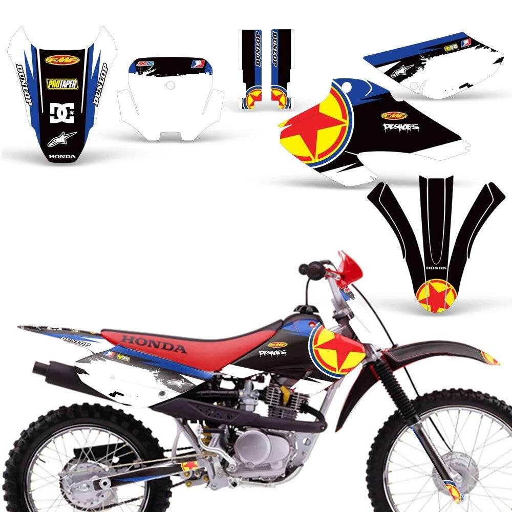 Graphic Stickers + PLT Decals for Honda XR80R XR100R (2001–2003)