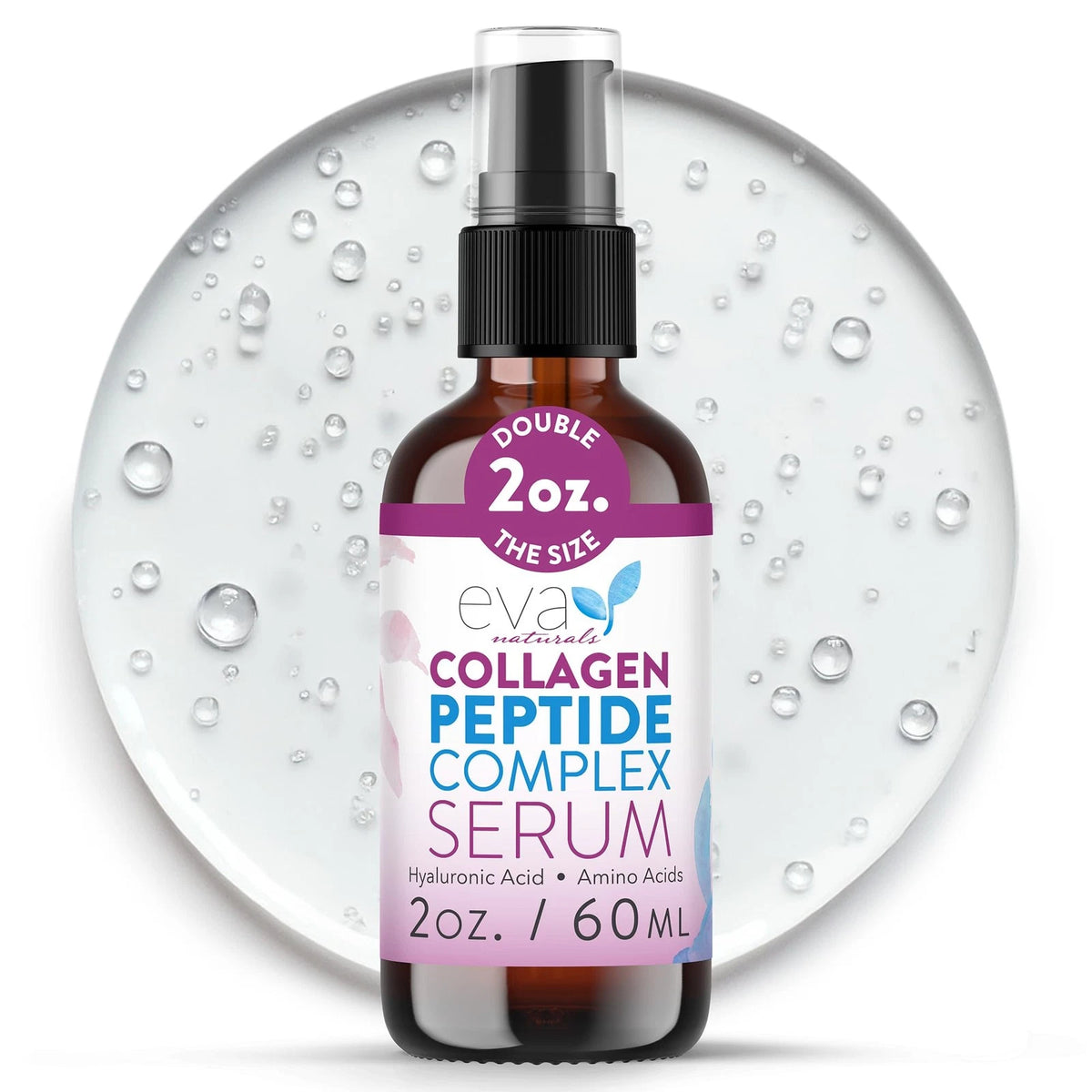 Eva Naturals Multi Peptide Face Serum for Anti Aging (2 Fl Oz)