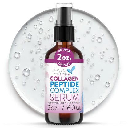 Eva Naturals Multi Peptide Face Serum for Anti Aging (2 Fl Oz)