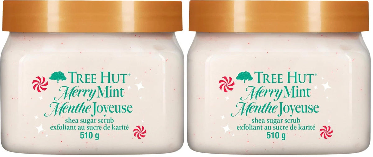 Merry Mint Shea Sugar Scrub Exfoliating Hydrating Moisturizing Body Scrub