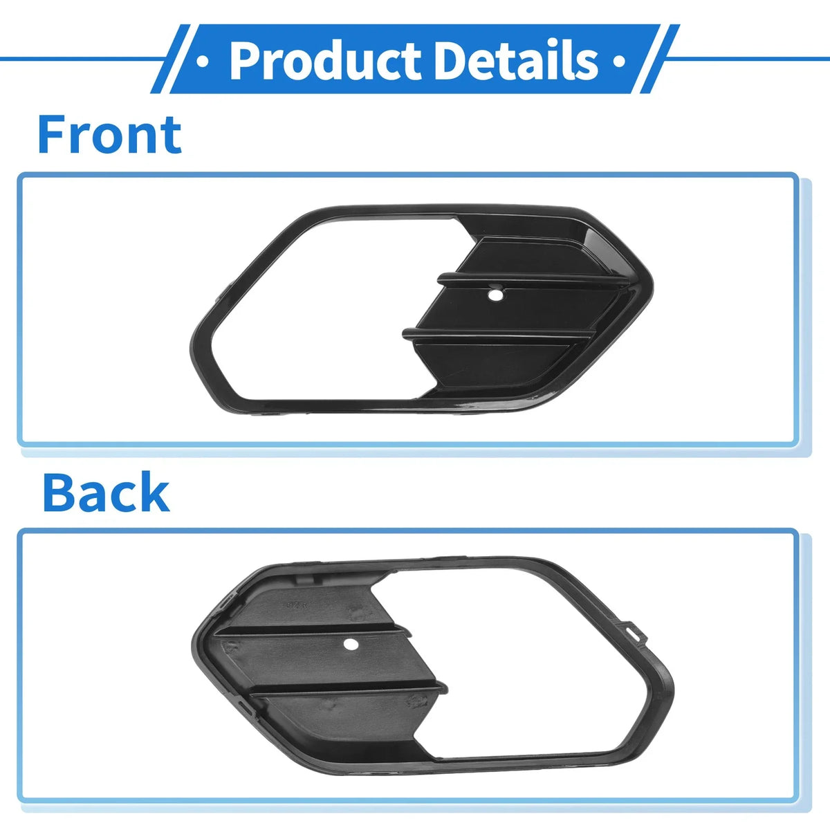 1 Pcs Fog Light Grill for Ford Escape (2017–2019) No.GJ5Z17K946AA