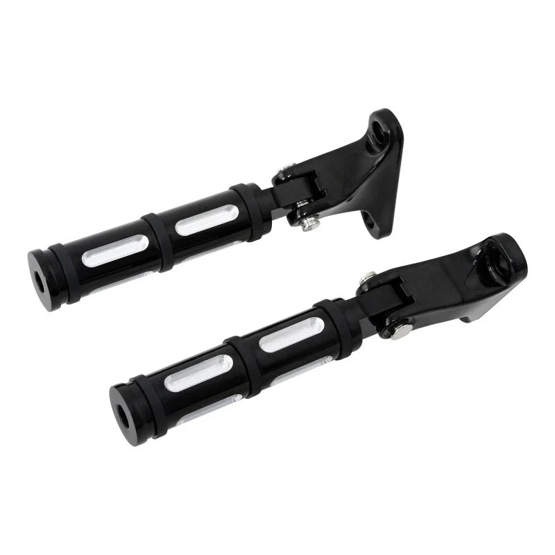Black Passenger Footpeg for Harley Touring Street Electra Glide (1993–2025)