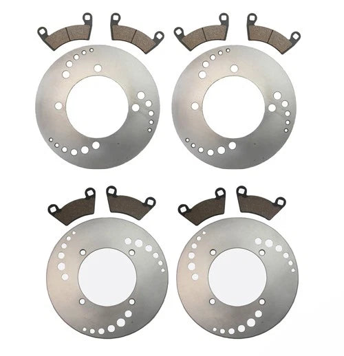 Set of 11 Brake Rotors and Pads for Polaris Ranger 900D (2009–2011) KIT-20494772008403f