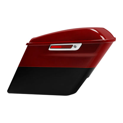 5" Stretched Saddlebags for Harley Electra Glide (2014–2024) Billiard Red/Vivid Black