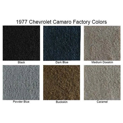 Cutpile Carpet for Chevy Camaro (1976–1981) 18016-76-857 - Med Grey