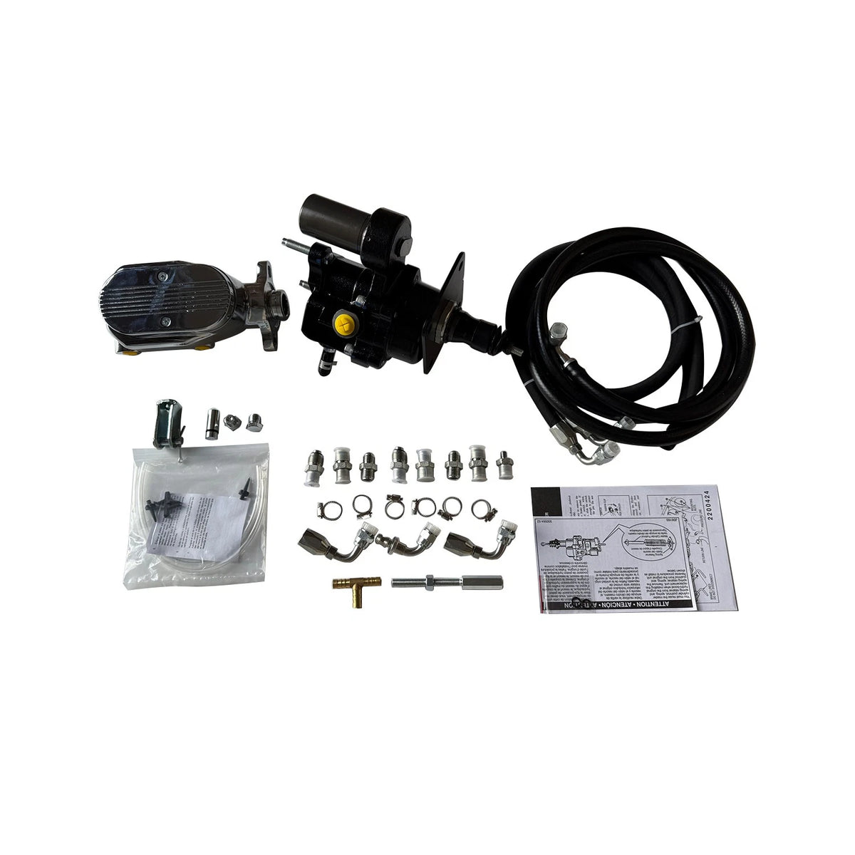 Complete Black Hydro-Boost Power Brake Kit for Camaro (1970–1981) 106121