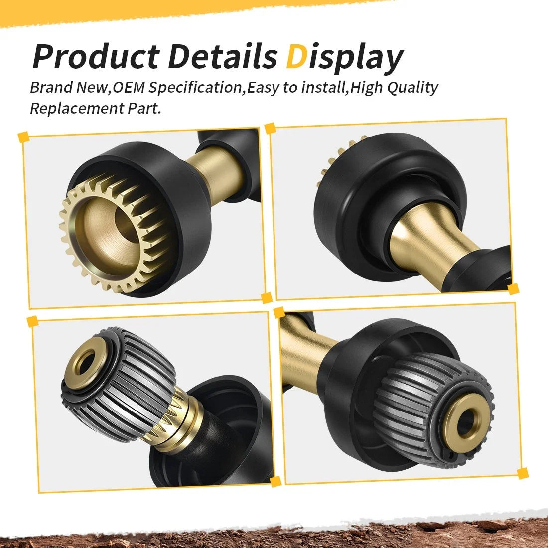 Rear Drive Shaft & Differential Coupler for Yamaha Viking 700 (2014–2024)
