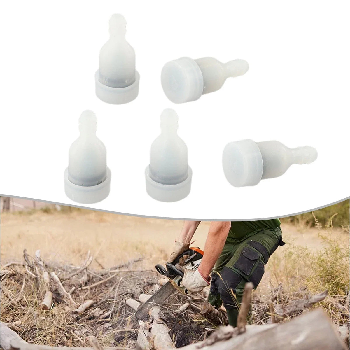 5pcs Fuel Tank Breather Vent Kit for Chainsaw 2500 4500 5200