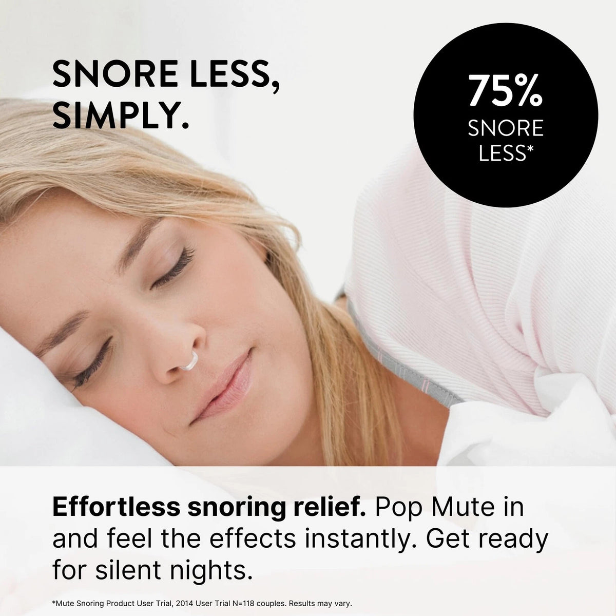 3 Pack Mute Nasal Dilator Snoring Solution for Medium Size