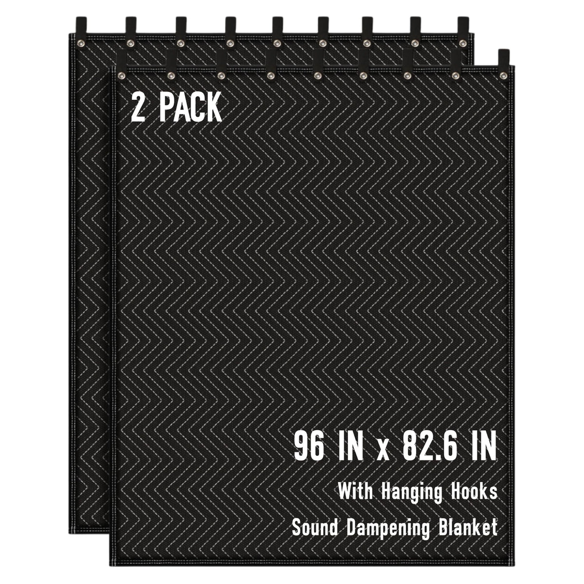 2X Large Sound Dampening Blanket for Universal Use (96" x 80")