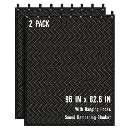 2X Large Sound Dampening Blanket for Universal Use (96" x 80")
