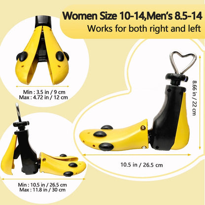Shoe for Women's Size 10-14, Men's 8.5-13 (Yellow, 1 Pack)