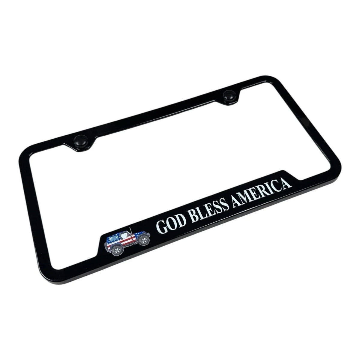 Plastic License Plate Frame Replacement for Jeep Wrangler (2007–2024)