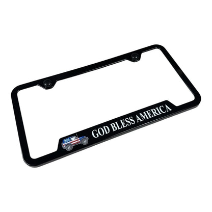 Plastic License Plate Frame Replacement for Jeep Wrangler (2007–2024)