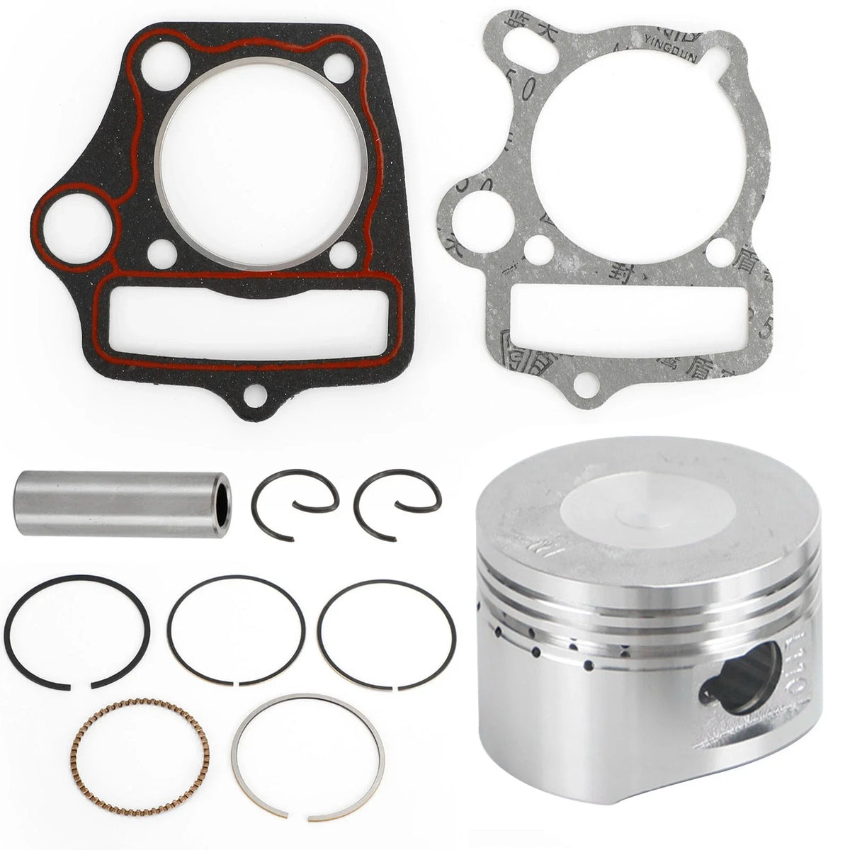 Piston Ring Gasket Set 52.4mm for Kazuma Taotao Sunl Coolster Roketa (110cc-125cc)