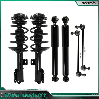 Set of 4 Front Struts Rear Shocks Sway Bars for Hyundai Elantra (2011–2016)