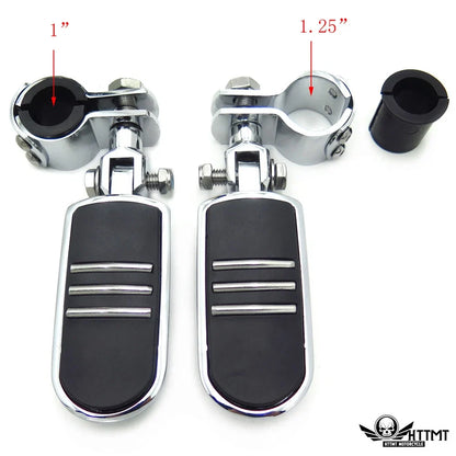 Highway Streamliner Foot Peg Mount Clamp for Harley Sportster 883 1340 (1", 1 1/4")